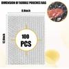 100PCS Clear Bubble Pouches Wrap Bags, 8 x 12 Inch Bubble Out Bag Pouch for Packing & Shipping, Double Layer Bubble Cushion Wrap Bags Protective