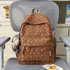 Schoolbag1011 New Textured Student School Bag Corduroy Bow Niche Versatile Backpack Large Capacity Commuter Backpack