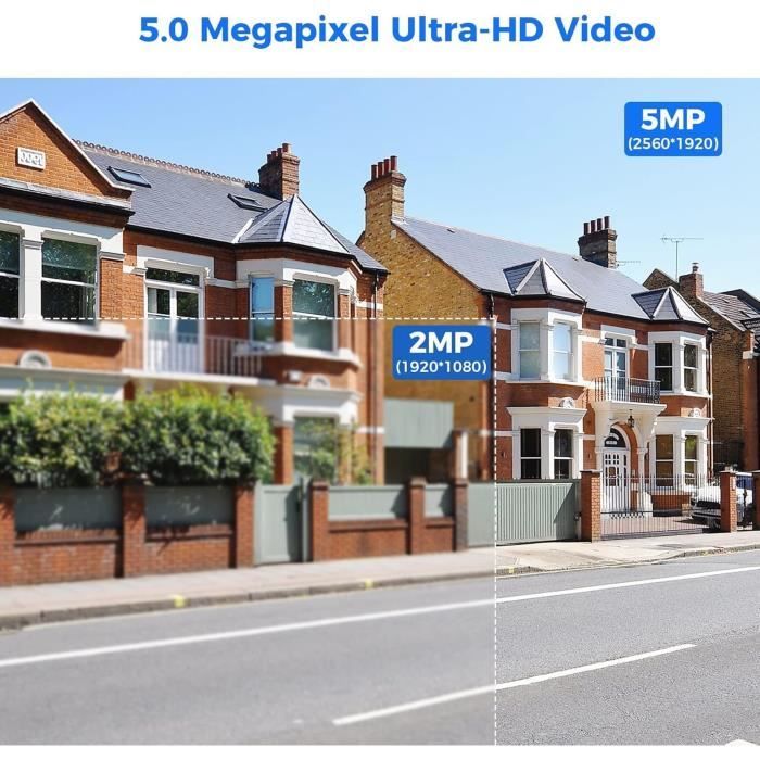 Hiseeu 3mp hd ptz caméra de surveillance wifi avec vision nocturne couleur