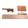 Birnbaumholz Deckskanone Schiffmodell Zubehör CNC Messingkanone + Birnbaumholz Lafette 1 Set