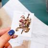 Yimu Alloy Christmas Brooch - Santa Claus & Tree Ornament Corsage
