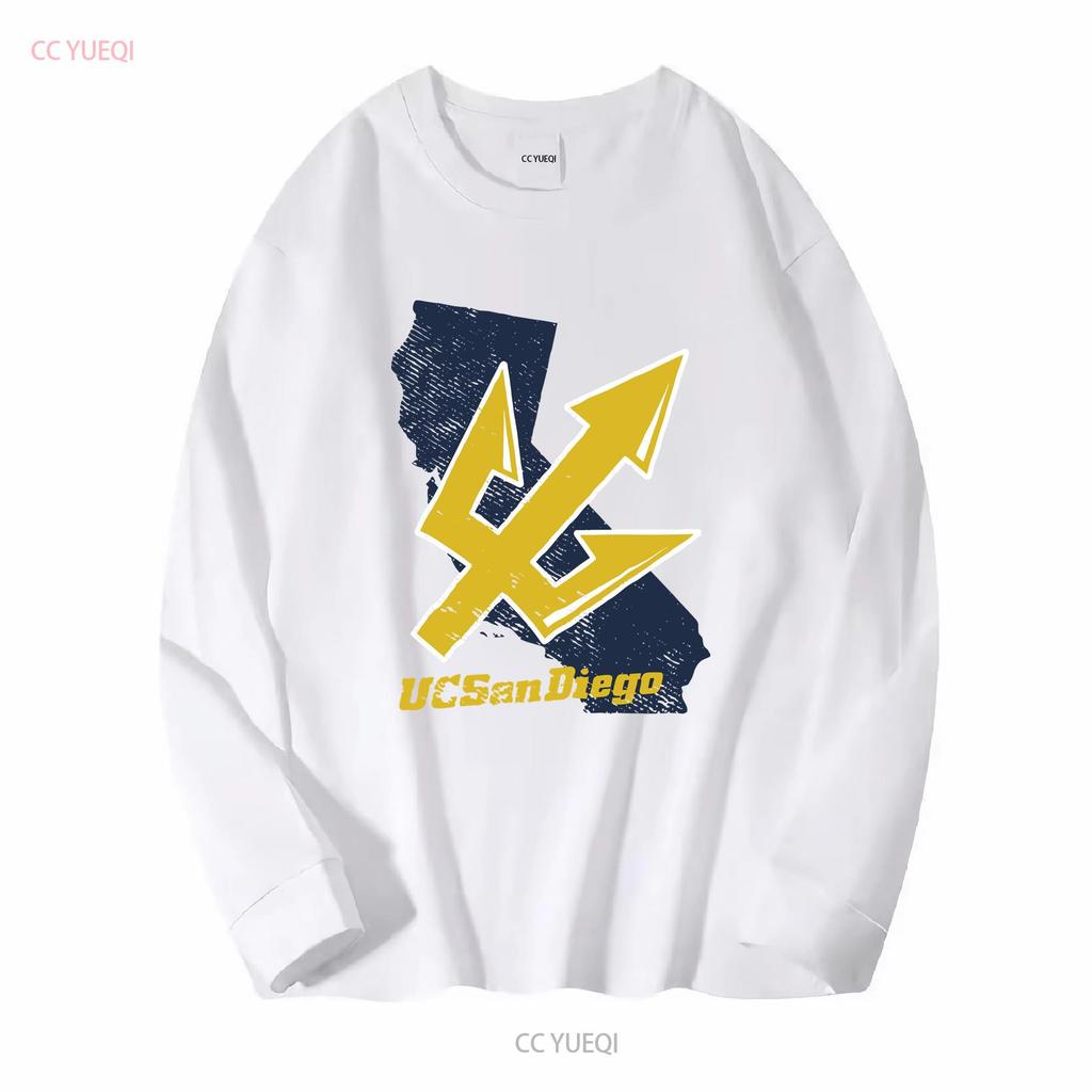 UC San Diego Adult T Shirt California Athletic Heather S 5XL Long or Short Sleeves Vintage Washed Comfortable Breathable
