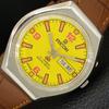 R31 AUTOMATIC VINTAGE JAPAN MENS YELLOW COLOR DIAL WATCH A707674-1