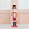 Festival Wooden Nutcrackers Statue 35Cm Tall Gingerbreads Man Inspired Christmas Decoration For Tabletop Display