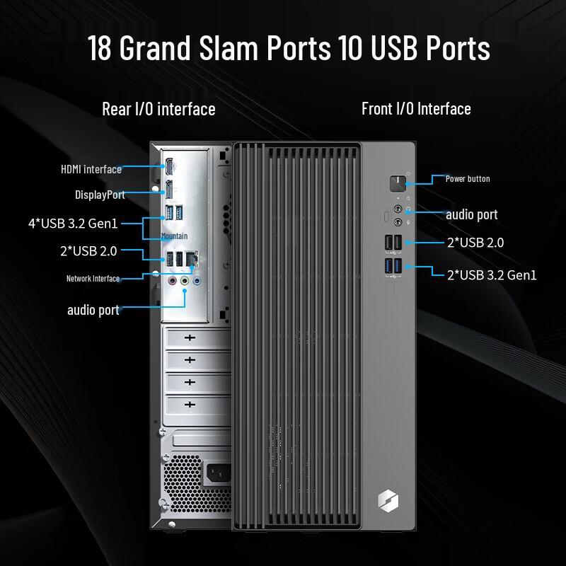 Mechanical Revolution Wojie P70 Desktop PC with 27-inch 2K Monitor (CN Version)