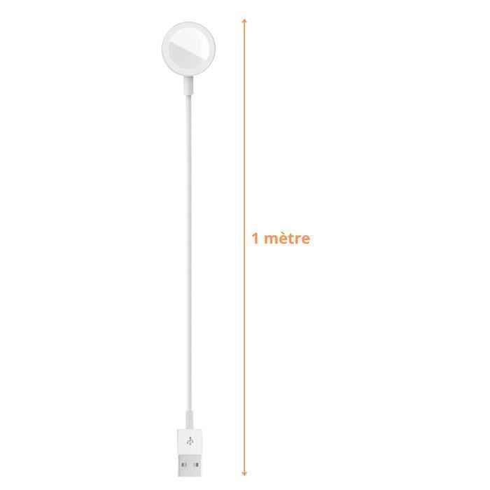 Charger for Apple Watch Series 8 To Series 1 - PHONILLICO - White - 1m