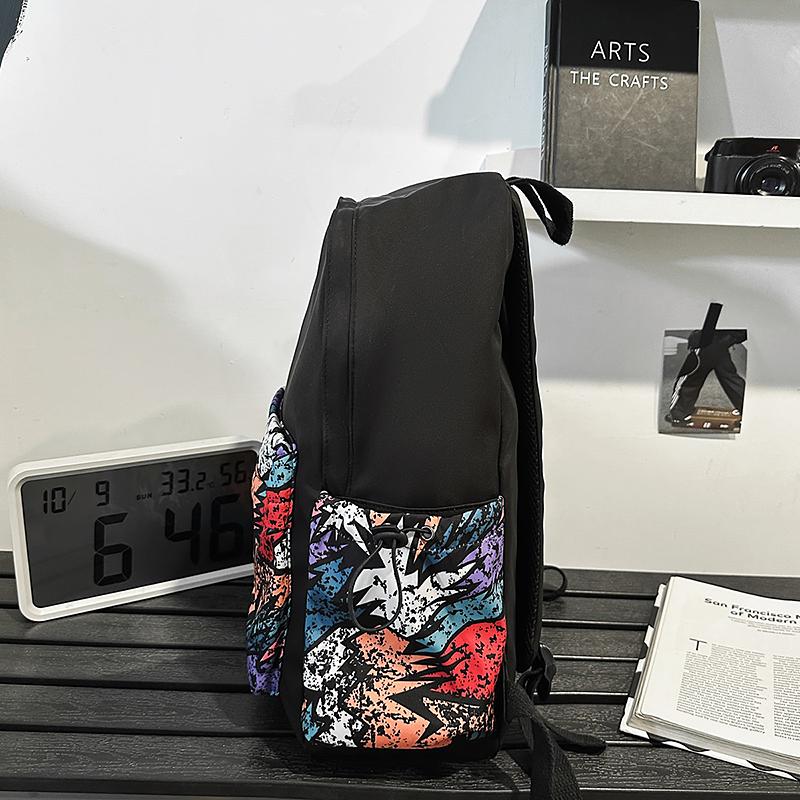 Outdoor Sports Backpack Geometric Backpack Student Schoolbag