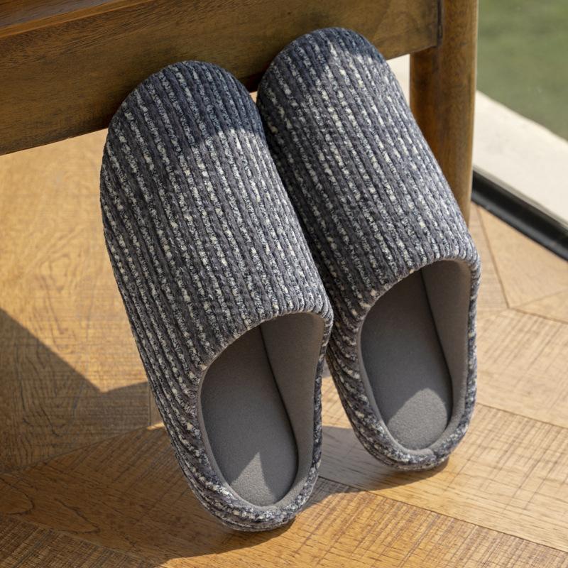 Mingsheng Autumn and Winter Silent High Quality Plush Cotton Slippers Home Indoor Warm Slippers Home Wool Floor Mop