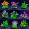 3Pcs Artificial Aquarium Decor Plants Water Weeds Ornament Aquatic Plant Fish Tank Water Grass Decorations Grass Accessories
