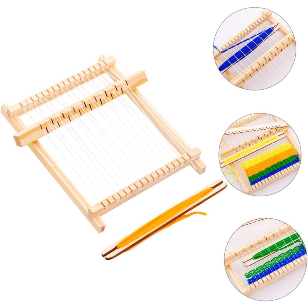 1 Zestaw Robótki Ręczne DIY Pedagogiczne Unikalne Krosna Zabawka Edukacja Mini Krosno Dzieci Zabawki Dzieci Wczesny Model Maszyna Tkacka