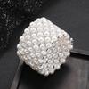 Bridal jewelry full diamond stretch bracelet, multi-layer pearl rhinestone winding spiral bracelet bracelet