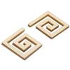 10Pcs 5x5CM   Waist Line Mirror Sticker Modern Acrylic Wall Stickers for Living Room