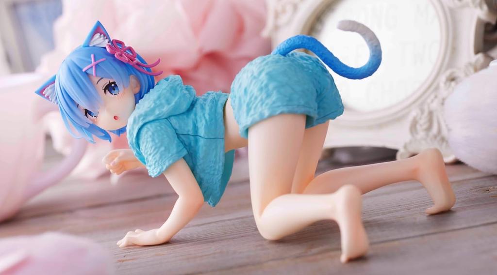 Re:Zero Desktop Cute Figure Rem Cat Room Wear Ver. Cat Ear Room Wear