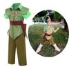 Peter Pan Cosplay Costume 4-piece Set Children's Cosplay Peter Pan-like Costume Outfit with Hat Peter Pan Clothes Halloween Costume Kids Costume