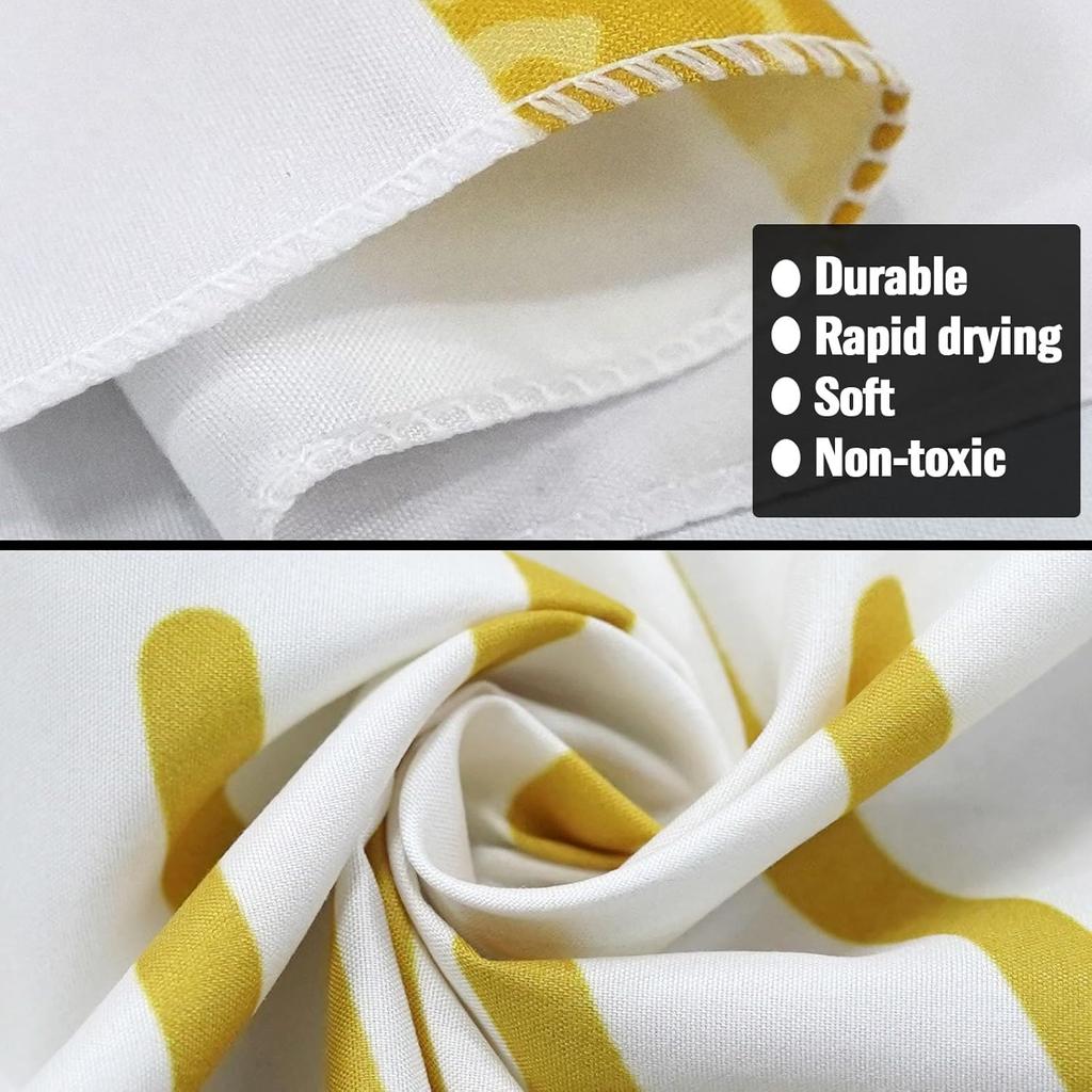 Kanuyee Gold Boho Burning Sun Tapestry Wall Hanging, Retro 70s Abstract Vintage Geometric Line Sunrise Tapestries for Bedroom Living Room Backdrop