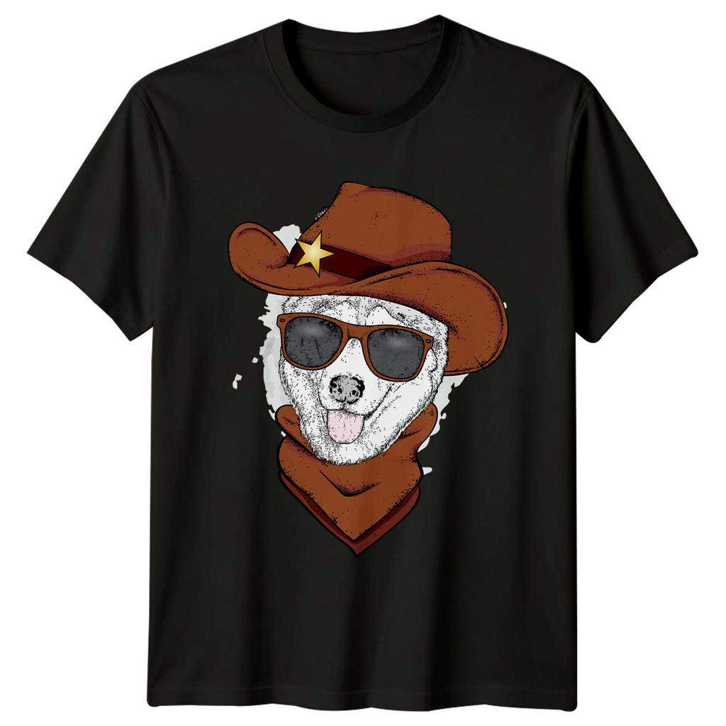 Cool Dog Western Animals Unisexs Tee Unisexs Graphic Tee