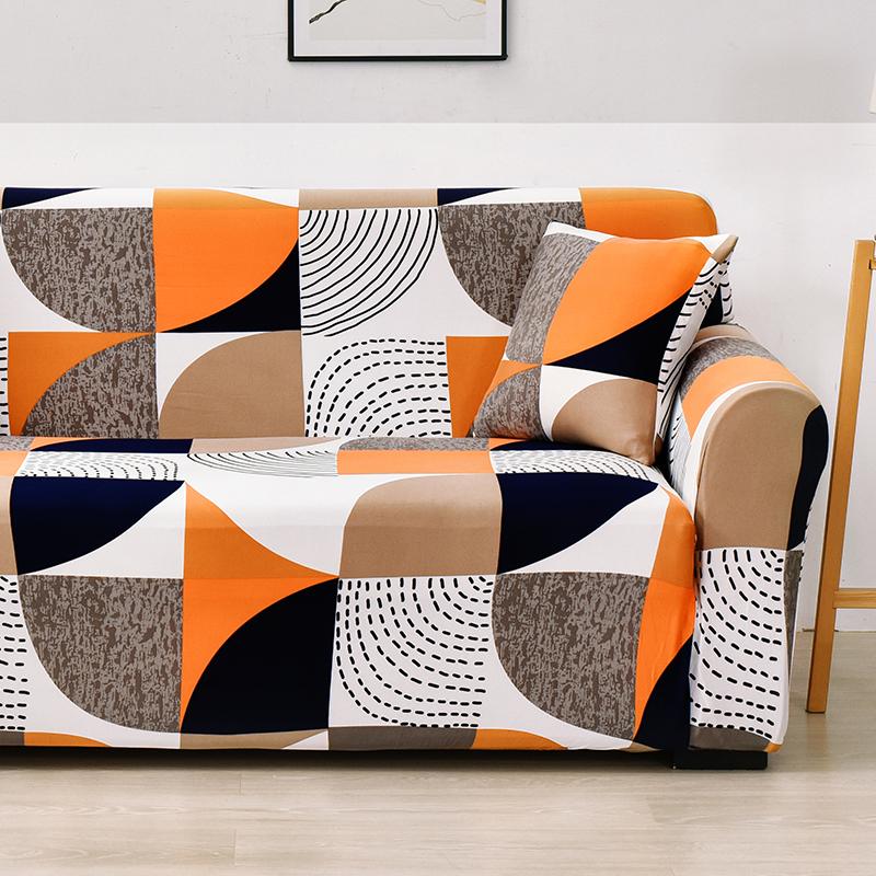 Lattice Printed Sofa Cover for Living Room Pet Kids Stretch Elastic Couch Cover for L Shape Sectional Furniture Protector
