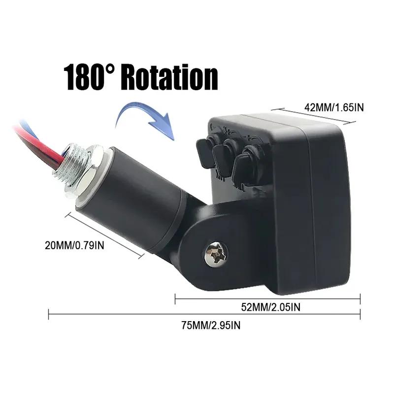 Mini PIR Sensor Switch Human Body Infrared Motion Detector Waterproof Outdoor Adjustable for LED Floodlights and Lights