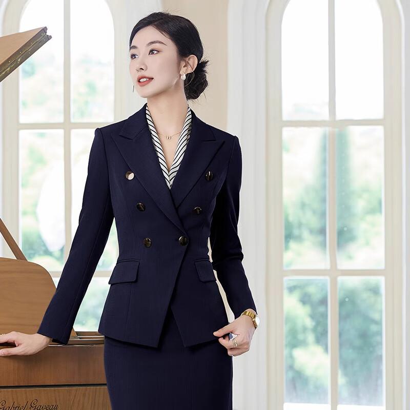 Женский деловой костюм-двойка Teluoman XL