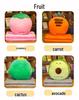 Fruit Animal 3-in-1 Pillow Blanket: Dual-Use Nap Pillow, Car Cushion, and Air Conditioning Blanket