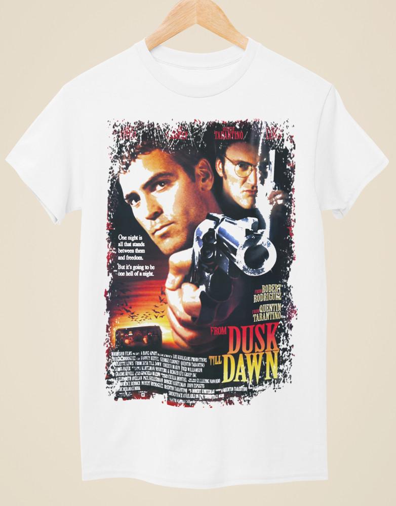 From Dusk Till Dawn - Movie Poster Inspired Unisex White T-Shirt Unisex T-Shirt S