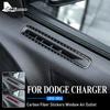 Real Soft Carbon Fiber for Dodge Charger 2010 2011 2012 2013 2014 Accessories Car Side Door Window Pillar Air Outlet Sticker