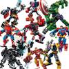 @76270 76302 Superhero Bricks Avengers Thor Iron Man Thanos Assemble Compatible Action Figure Toy Building Blocks Model Ornament
