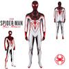 Spider-man Ps5 Miles Morales T.r.a.c.k. Costume da Cosplay Bianco per Adulti