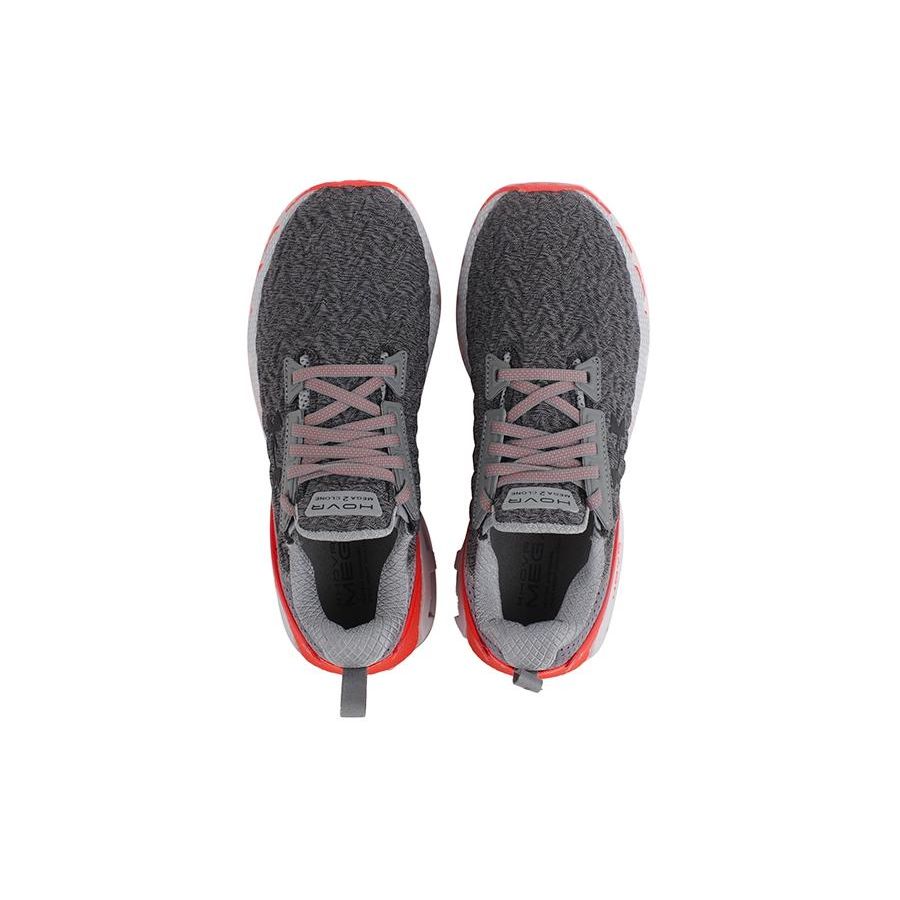 Under Armour HOVR Mega 2 Fabric TPU Trendy Sports Lightweight Low-Top Lifestyle Shoes Men Sneaker Black Red 3025472-101