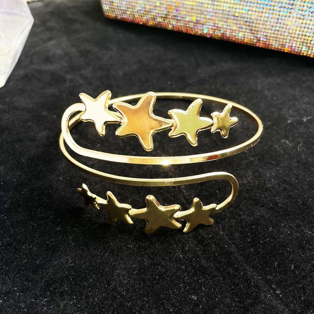 Zinc Zinc Alloy Star Armband Arm Chain Line Weave Circle Upper Arm Bracelet  Arm Accessories