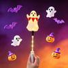Halloweenowe LEDowe Różdżki Świecące z Kreskówkowymi Wzorami Migające Światła Dla Dzieci Na Halloween Party Upominki