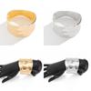 Simple Metal Bracelets Trendy Square Hand Chain Gold Geometric Cuff Bangles  Men