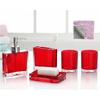 5-teiliges Acryl Badezimmer Organizer Set einschließlich Seifenspender, Zahnbürstenhalter, Becher, Tasse, Luxus Waschtischzubehör