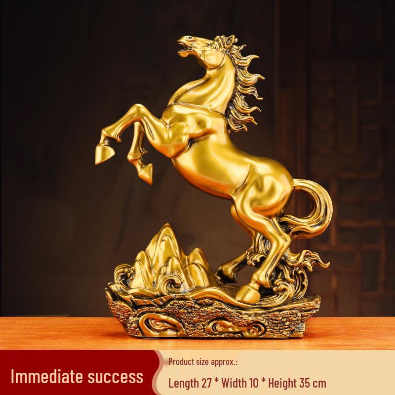 Zodiac Horse Figurine: Symbol of Success for Home or Office Décor.