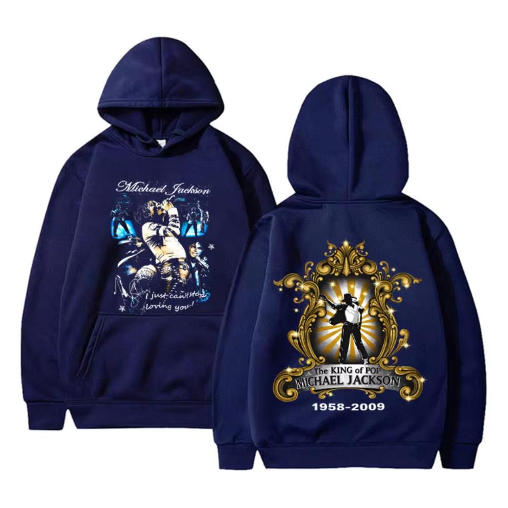 The King of Pop Michael Jackson Graphic Hoodies Men's Women Vintage Gothic Rock Sweatshirt Oversized Tracksuit Hoodies