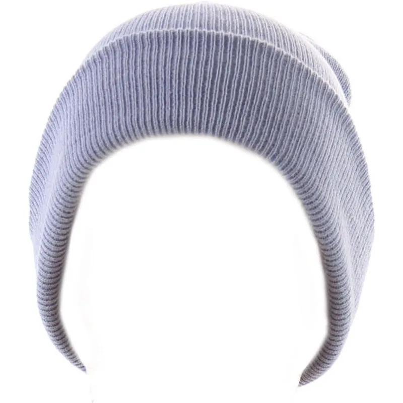 Elastic Solid Color Warm Knitted Hat New Simple Soft Thin Knitted Hat Outdoor Warm and Cold Resistant Fashionable Hat