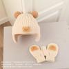 Kingsiely Baby Hat and Glove Set Knit Hat with Ear Knit and Cute Bear For Baby Boys and Perfect for and and Soft for Cold Weather A Perfect Gift for