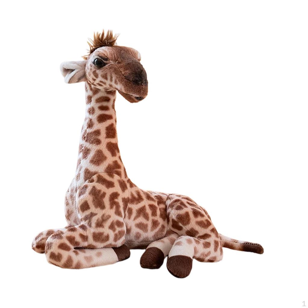 Giraffe Birthday Gift Stuffed Animal Cartoon Ornament Doll for Car Sofa Room Home Decor