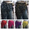 Triangular Dance Skirt Waist Belts Shiny Sequins Women Waist Chains  Latin Dancer