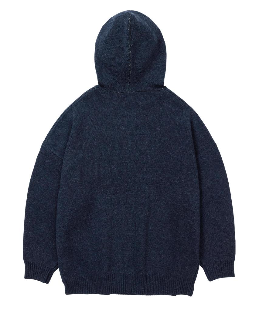 AJOBYAJO [Pba] Dbof Wool Knit Hoodie [Navy]