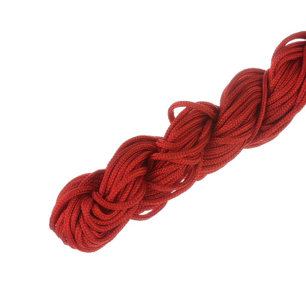 1/1.5mm Multicolor Nylon Cord Chinese Knot Thread Braided String for Jewelry Making Bracelet Tassels Beading Thread Supplies