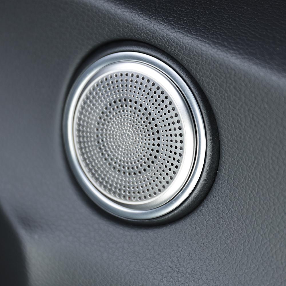 For Hyundai Sonata 2021-2026 LHD/RHD Stainless Steel A-Pillar Tweeter Speaker Trim Cover Car Interior Decor Accessories