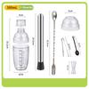 3PCS Cocktail Shaker Set with Scales Drink Shaker for Bartending and Home Bar Boba Tea Shaker Cup Drink Mixed Hand Shaker Tools