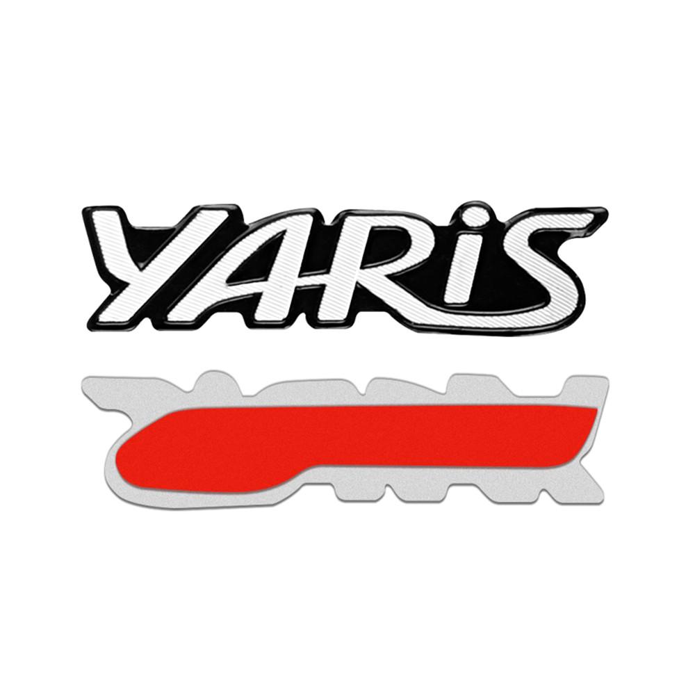 4/10pcs Car Audio Decorate 3D Aluminum Badge Emblem Sticker For Toyota Yaris 2004 2008 2018 Accessories Car-Styling