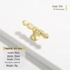 French Modern Gold Zinc Alloy Cabinet Handle