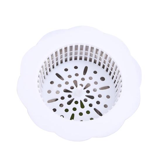 

Крышка для слива канализации в форме цветка, кухонный сетчатый фильтр для раковины, пробка для отходов белый