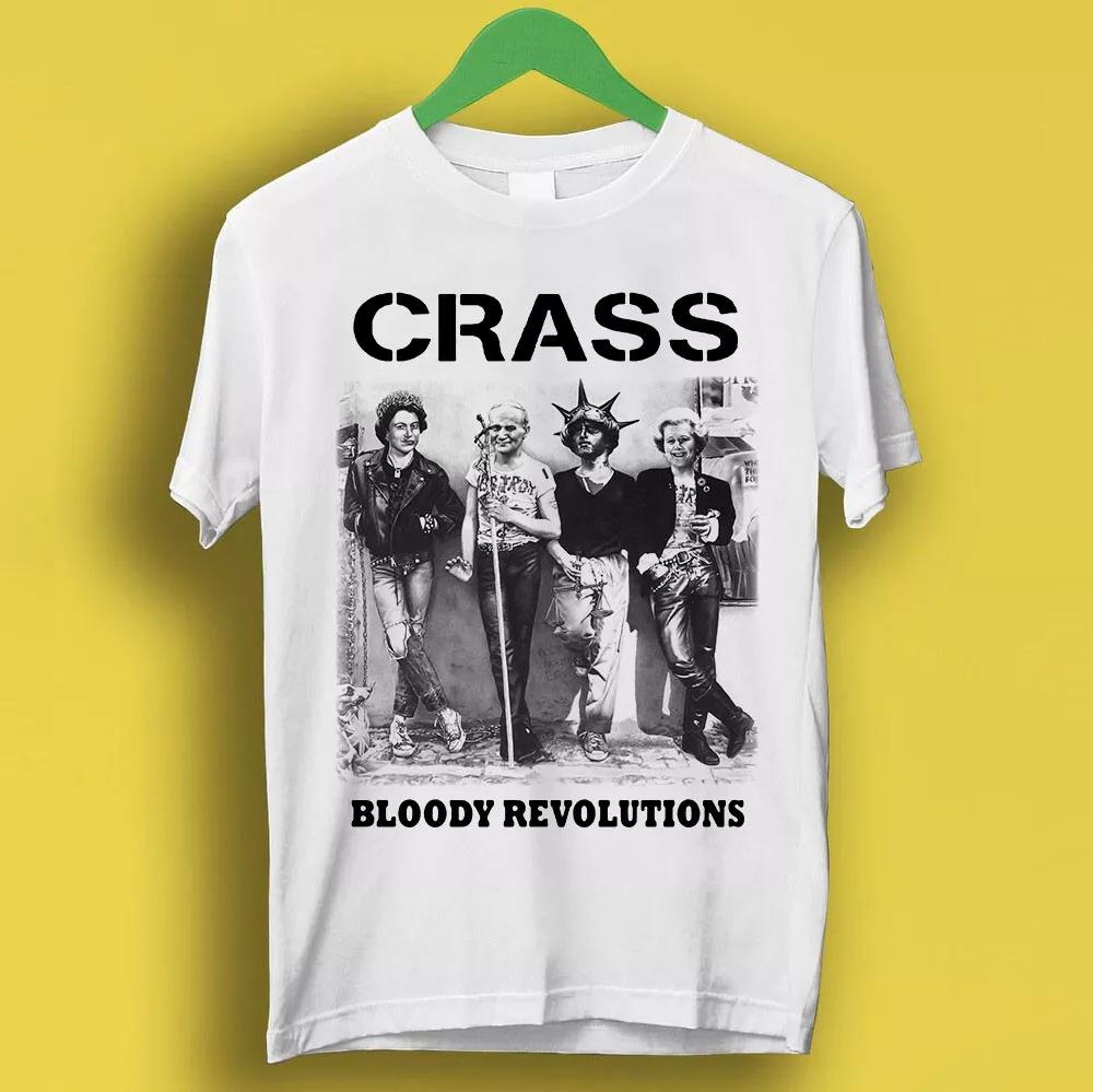 Bloody Revolutions Crass Punk Rock Music Band Funny Top Gift Tee T Shirt  Men's and Women's Same Crew Neck Pure Cotton T-shirt