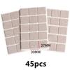72pcs Self Adhesive Felt Chair Leg Pads Wood Floor Protectors Furniture Legs Table Leg Covers Round Bottom Anti-Slip Pads Set
