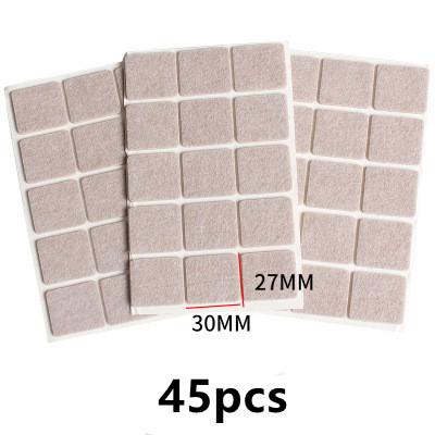 72pcs Self Adhesive Felt Chair Leg Pads Wood Floor Protectors Furniture Legs Table Leg Covers Round Bottom Anti-Slip Pads Set