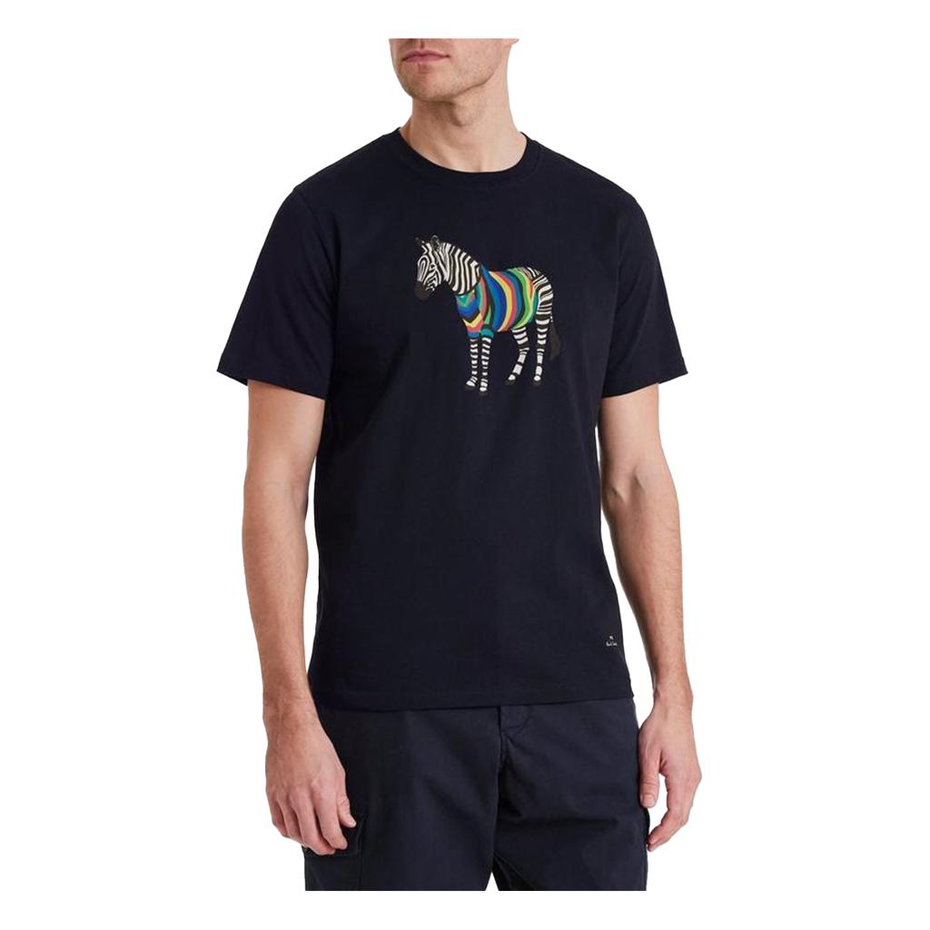 Paul Smith Mens Zebra Crew Neck Regular T-Shirt